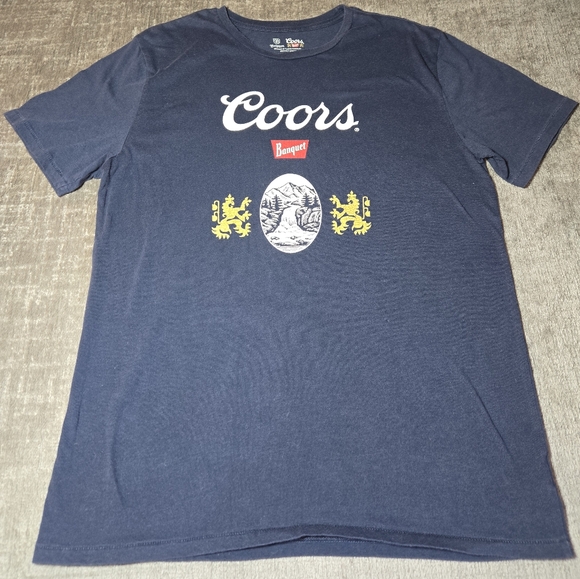 Coors Banquet Beer Large Premium Fit Black Large T-Shirt - Picture 1 of 8